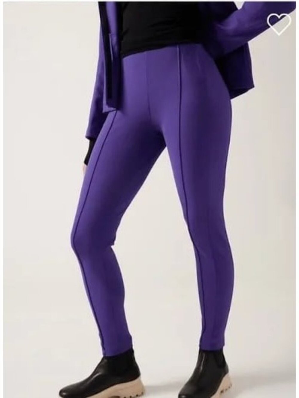 Athleta Glacier Skinny High Waisted Purple Snow Pants style 985570 Size 2 Petite